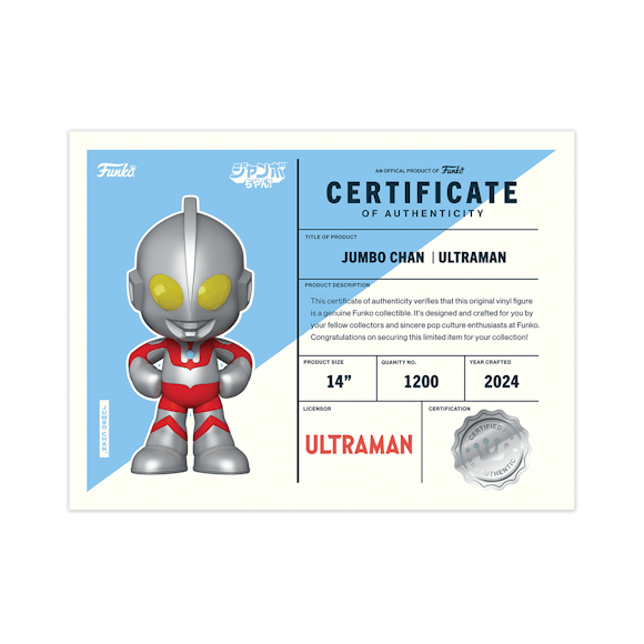Funko Jumbo Chan - Ultraman Vinyl Collectible LE 1200
