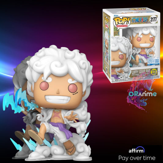 Funko Pop! One Piece Luffy Gear 5 #2177 Glow in the Dark GameStop Exclusive *PRE-ORDER*