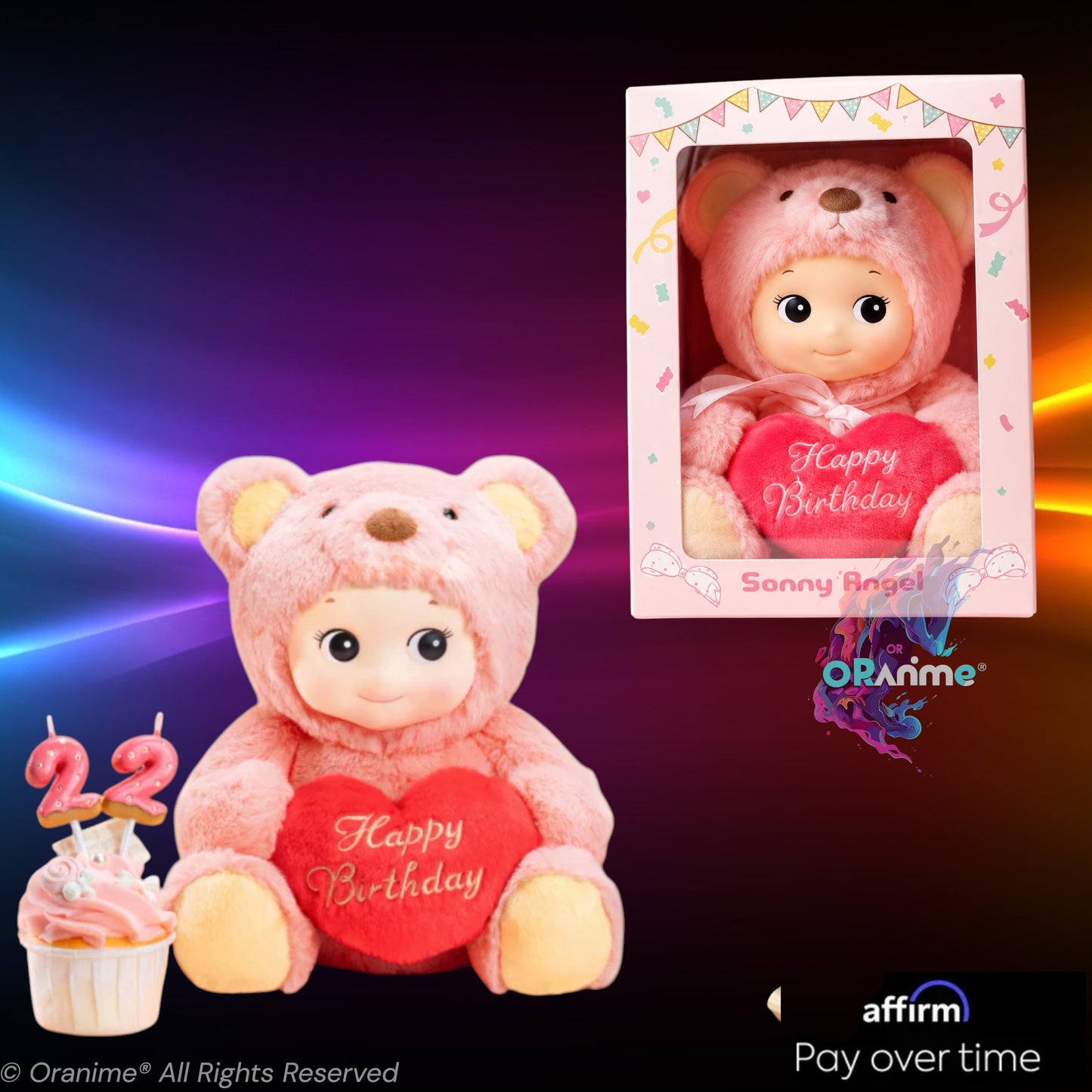 Sonny Angel Plush Collection Cuddly Bear Pink Special Edition *PRE-ORDER*