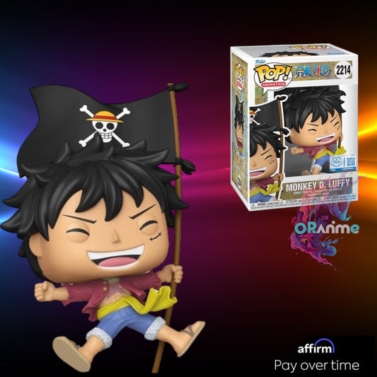 Funko Pop! One Piece Monkey D. Luffy with Flag #2214 EE Exclusive *PRE-ORDER*