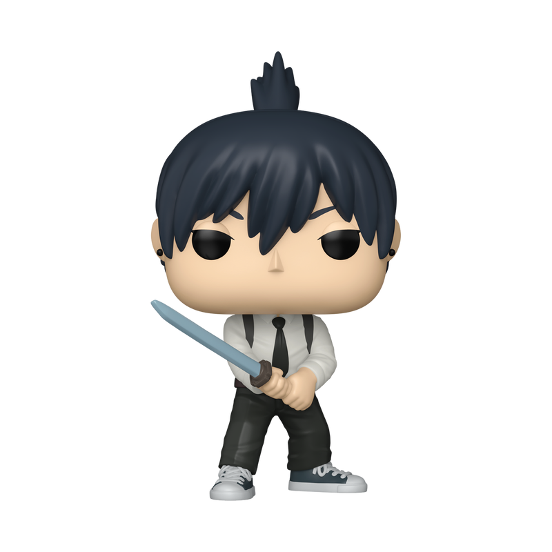 Funko Pop! Chainsaw Man Aki Hayakawa #1942 with Hard Protector Shared Stickert Anime Expo