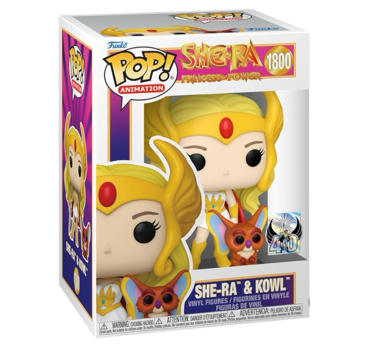 Funko Pop! She-Ra: Princess of Power 40th Anniversary She-Ra with Kowl