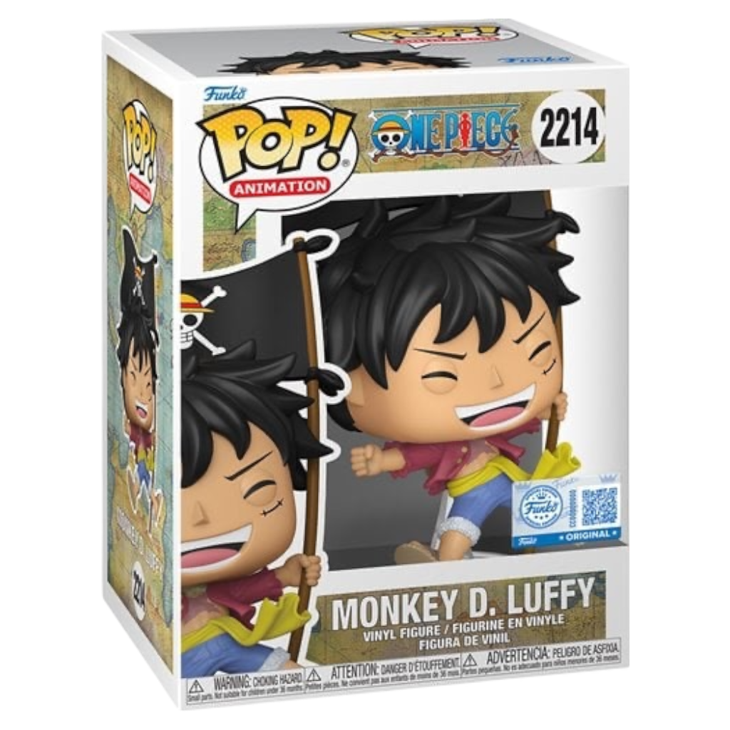 Funko Pop! One Piece Monkey D. Luffy with Flag #2214 EE Exclusive *PRE-ORDER*
