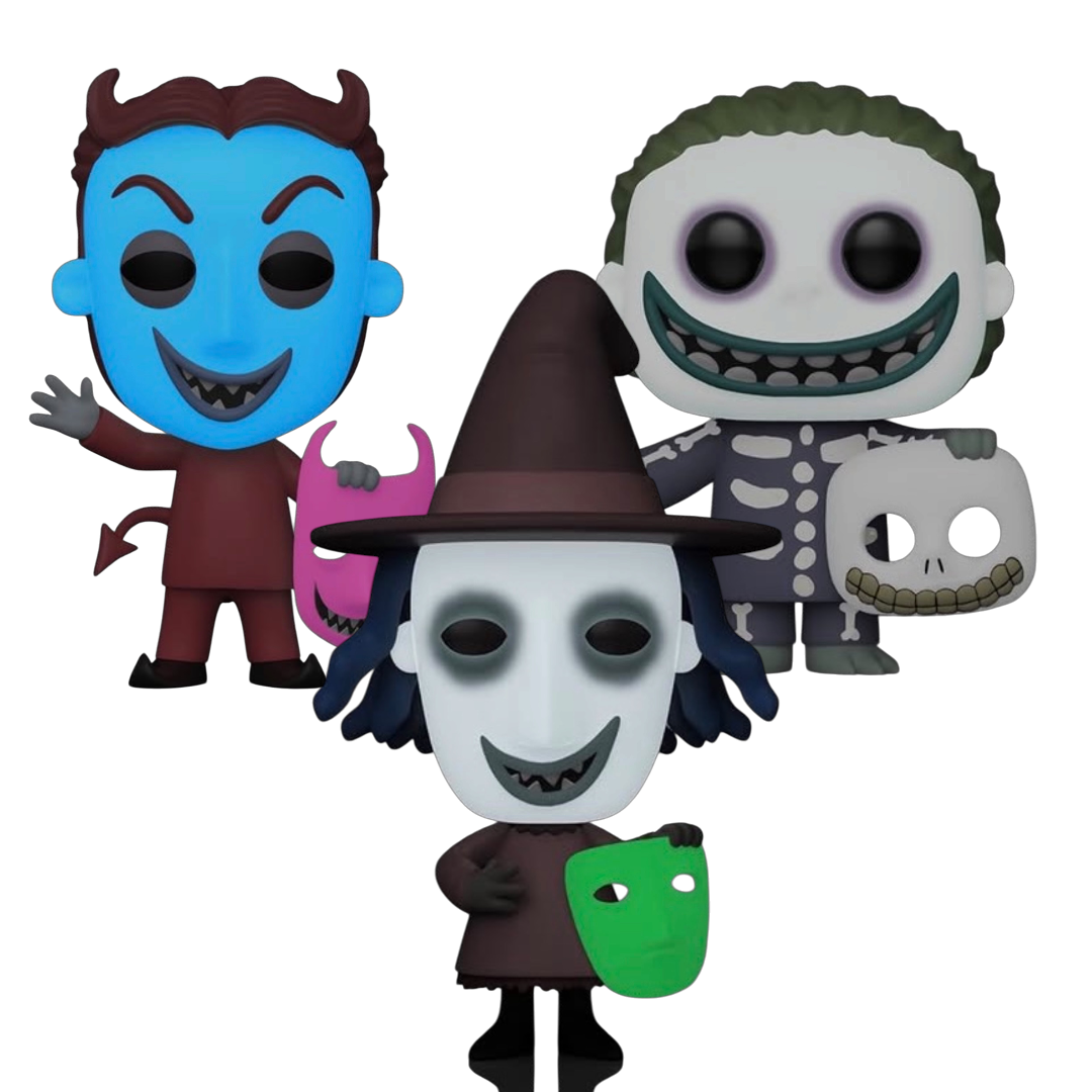 Funko Pop! Disney Nightmare Before Christmas Bundle (Barrel Loch Shock) GITD Exclusive *PRE-ORDER*