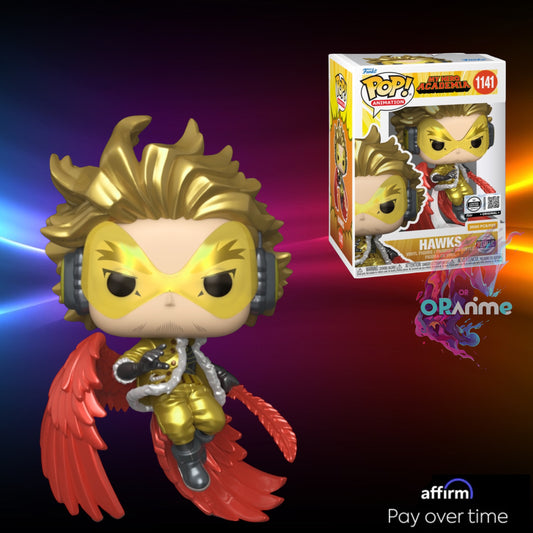 Funko Pop My Hero Academia Hawks (Metallic) #1141 LE 3500 with Hard Protector