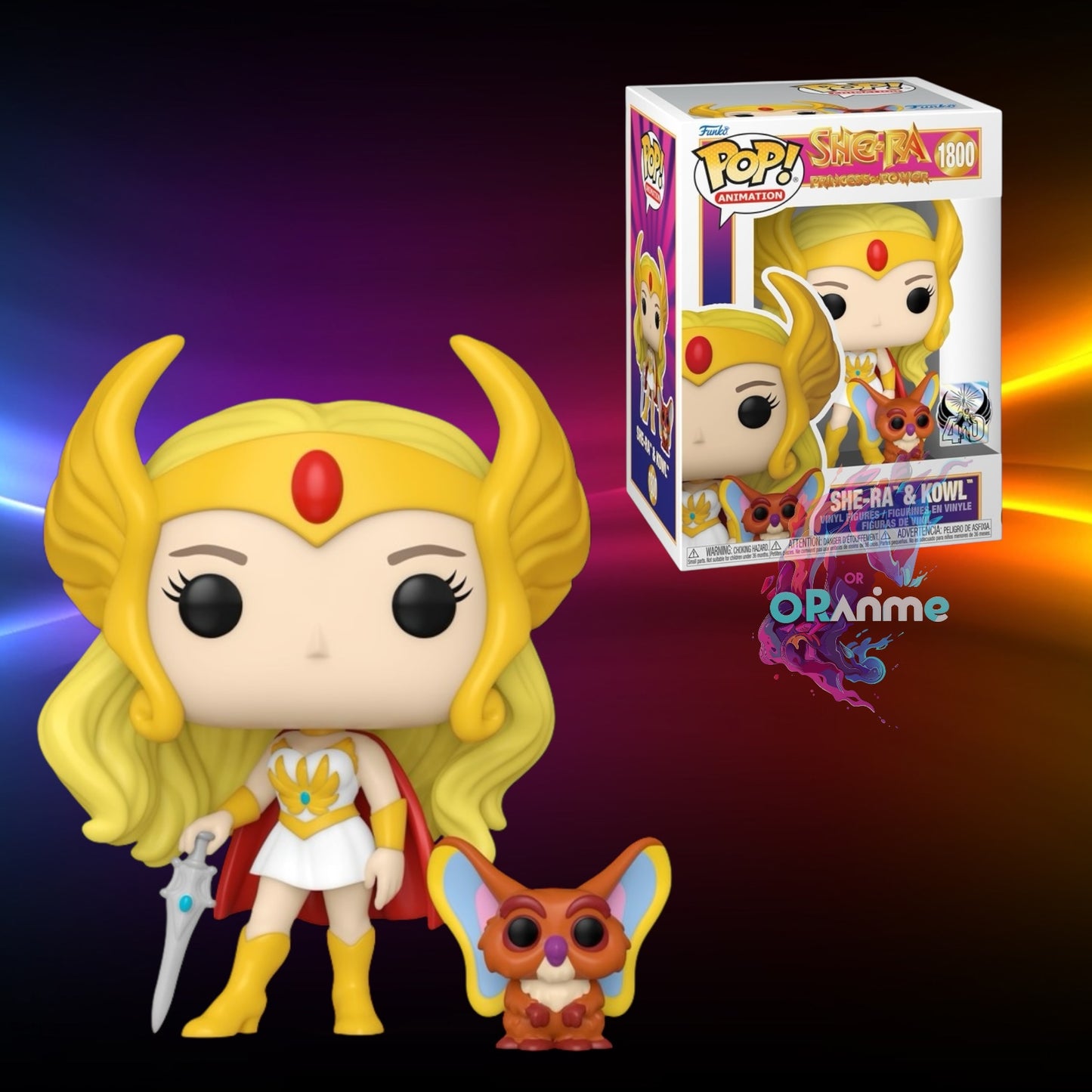 Funko Pop! She-Ra: Princess of Power 40th Anniversary She-Ra with Kowl