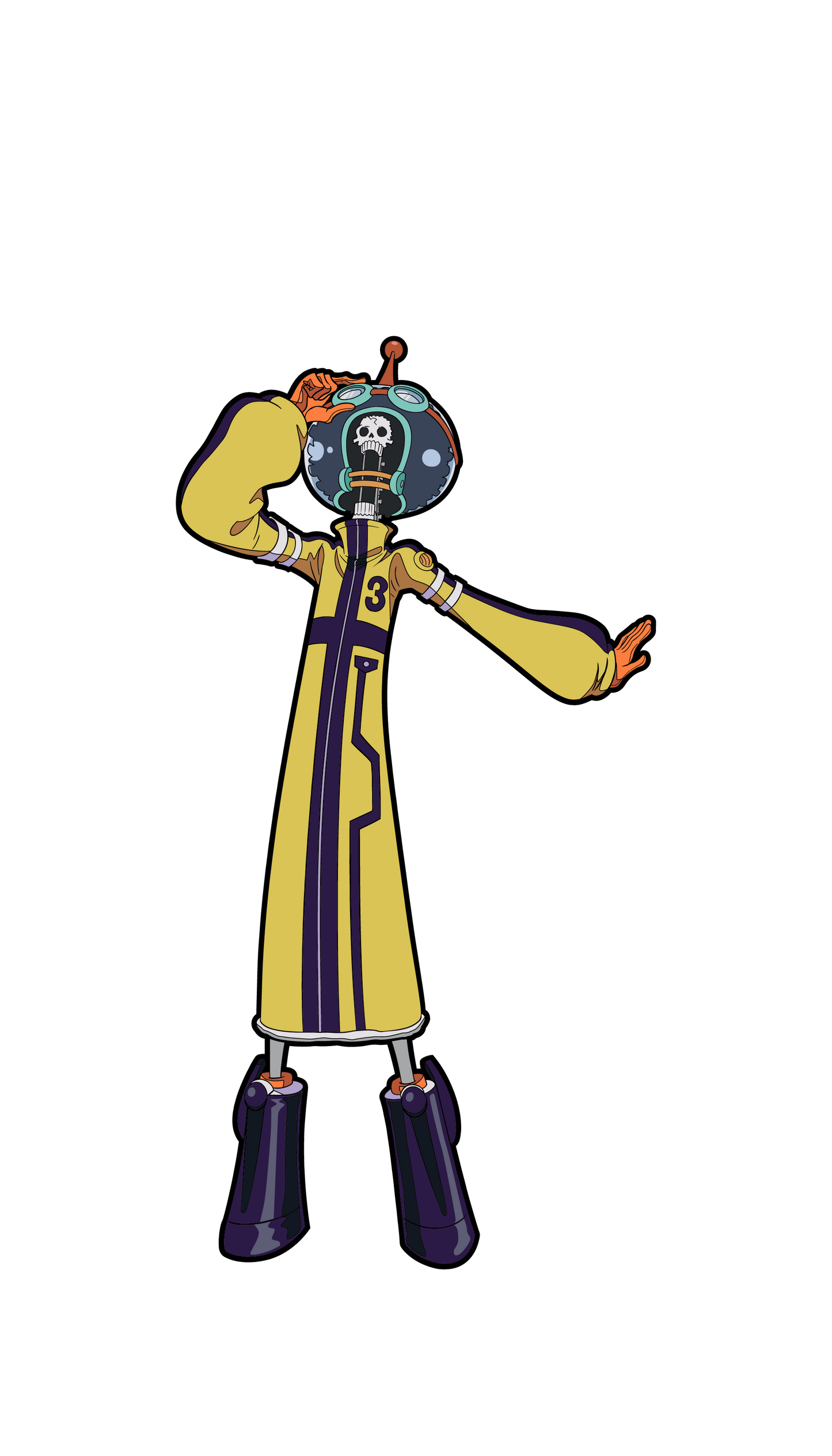 FiGPiN XL One Piece: Brook (X76) + LOGO PIN (LX17) Crunchyroll Exclusive  LE 500