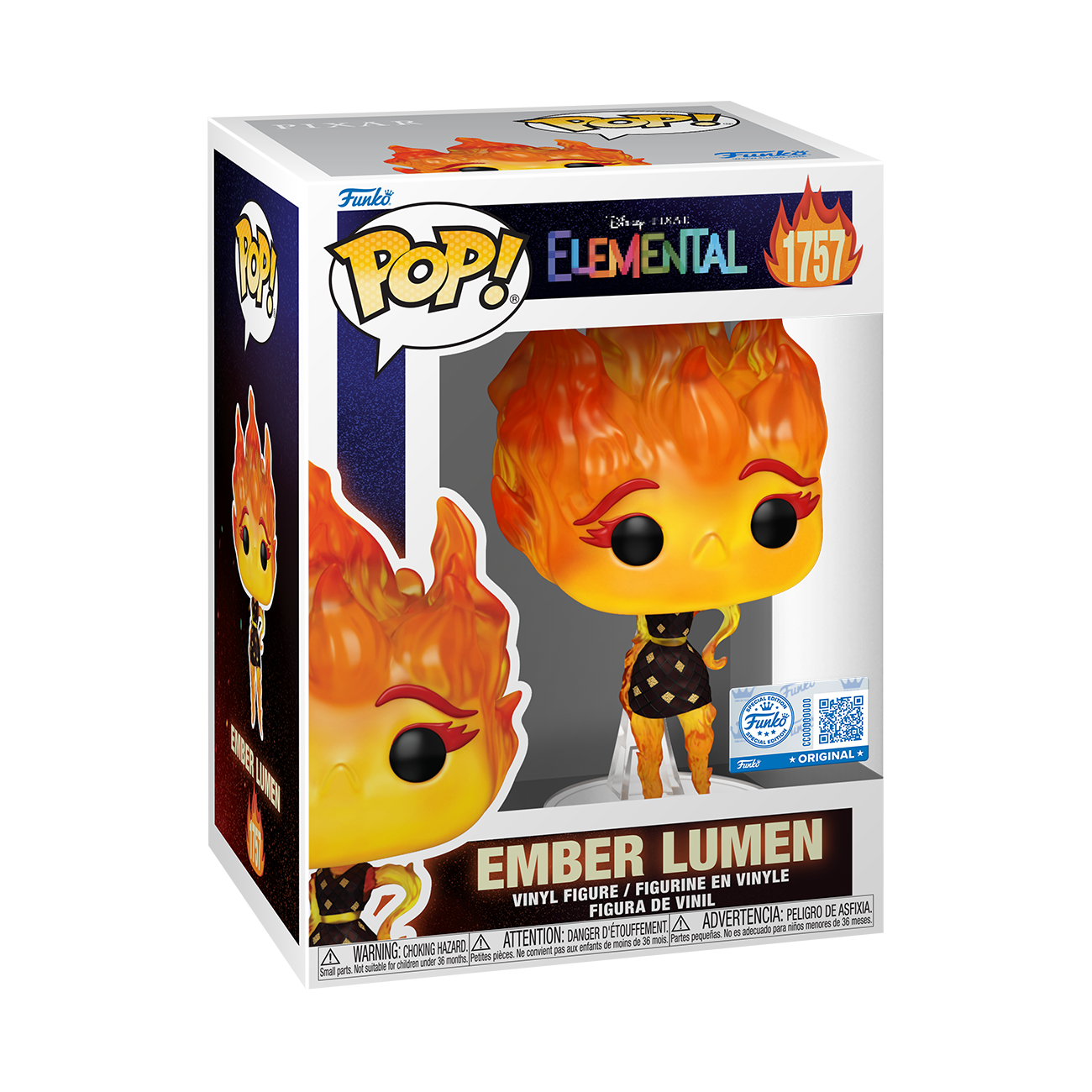 Funko Pop Pixar Elemental Ember Lumen #1757 Exclusive