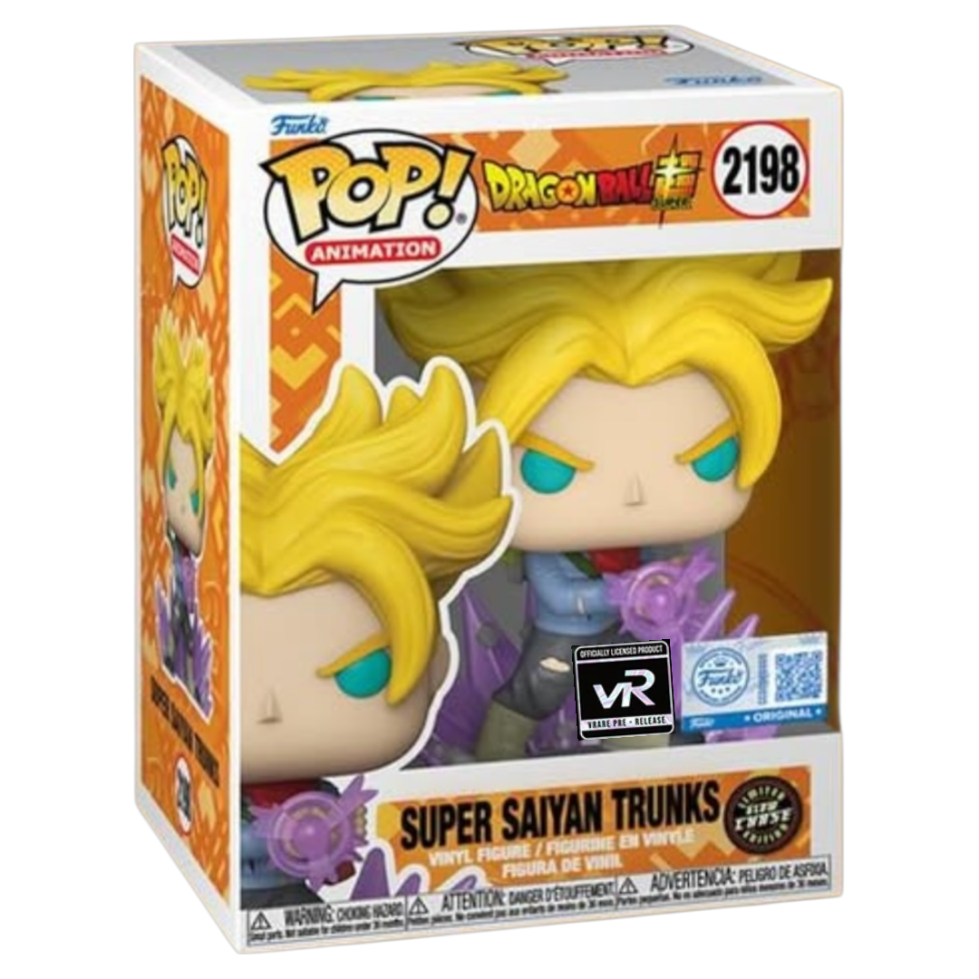 Funko Pop! Dragon Ball Super: Super Saiyan Trunks #2198 GID Chase Variant PR VRare Exclusive