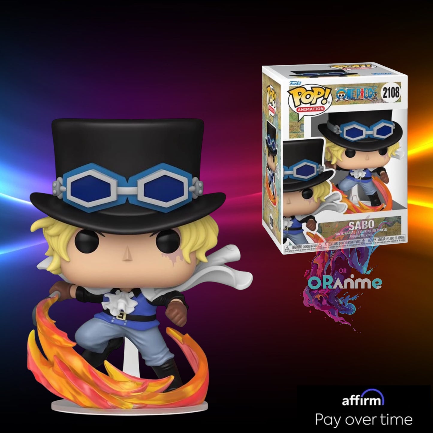 Funko Pop One Piece Sabo with Flame #2108 *PRE-ORDER*