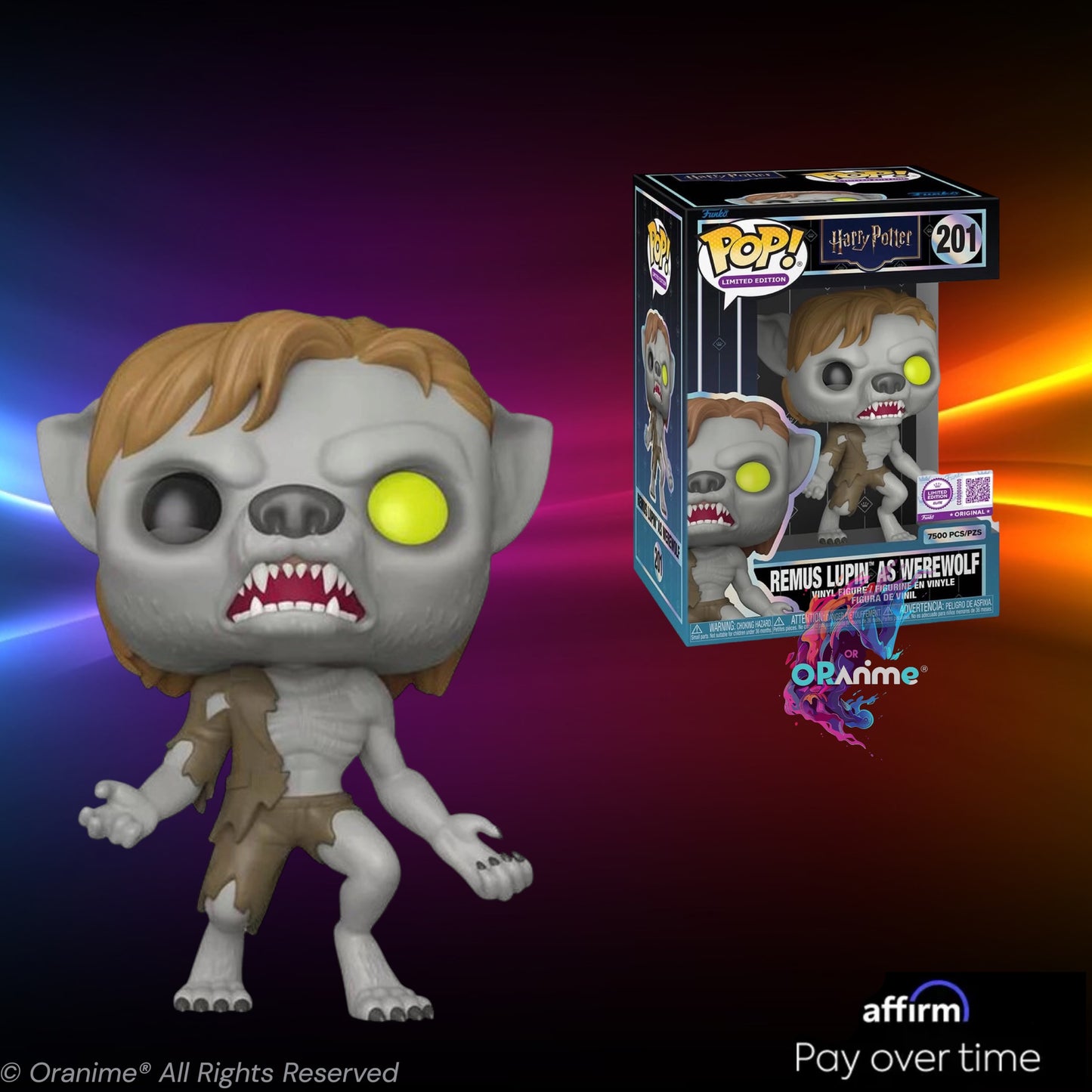 Funko Pop! Harry Potter Remus Lupin As Werewolf #201 LE 7500 PCS