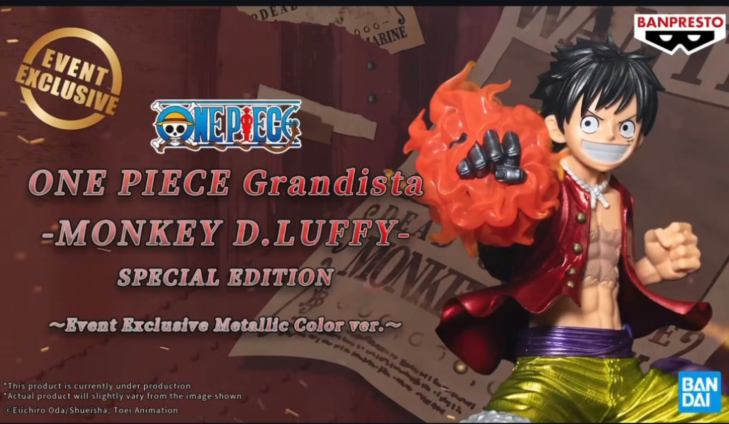 Banpresto Grandista Monkey D Luffy Metallic Event Exclusive