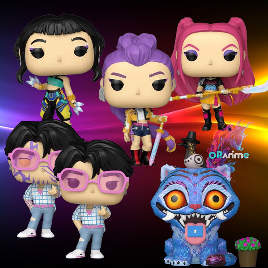 Funko Pop! - KPop Demon Hunters Bundle of 6 (Rumi, Zoey, Mira, Jinu Common & Chase, Tiger with Bird) *PRE-ORDER*