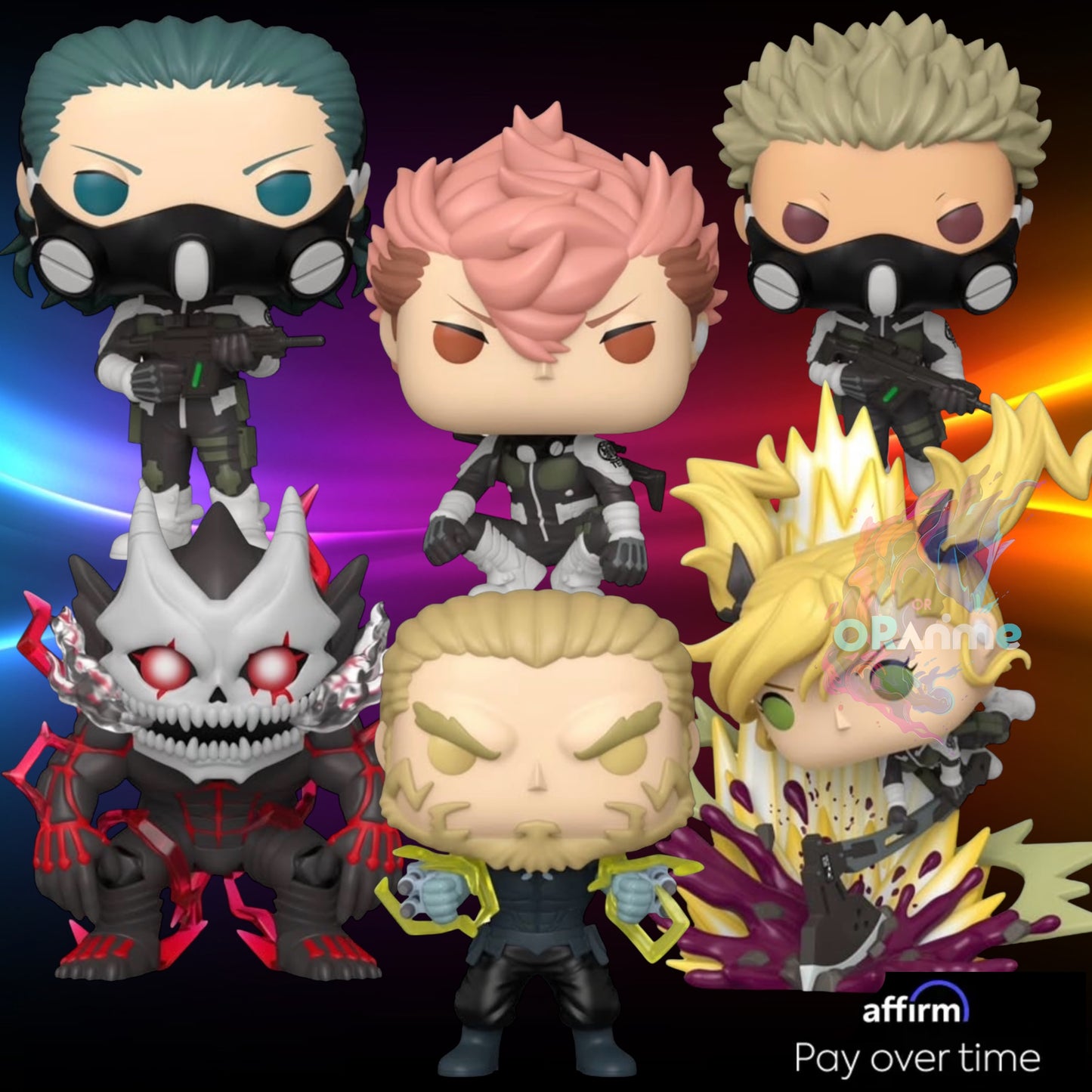 Funko Pop! Kaiju No. 8 Bundle (4Squad + 1 Deluxe + 1 Kaiju Form) 6 Figure Set *PRE-ORDER*