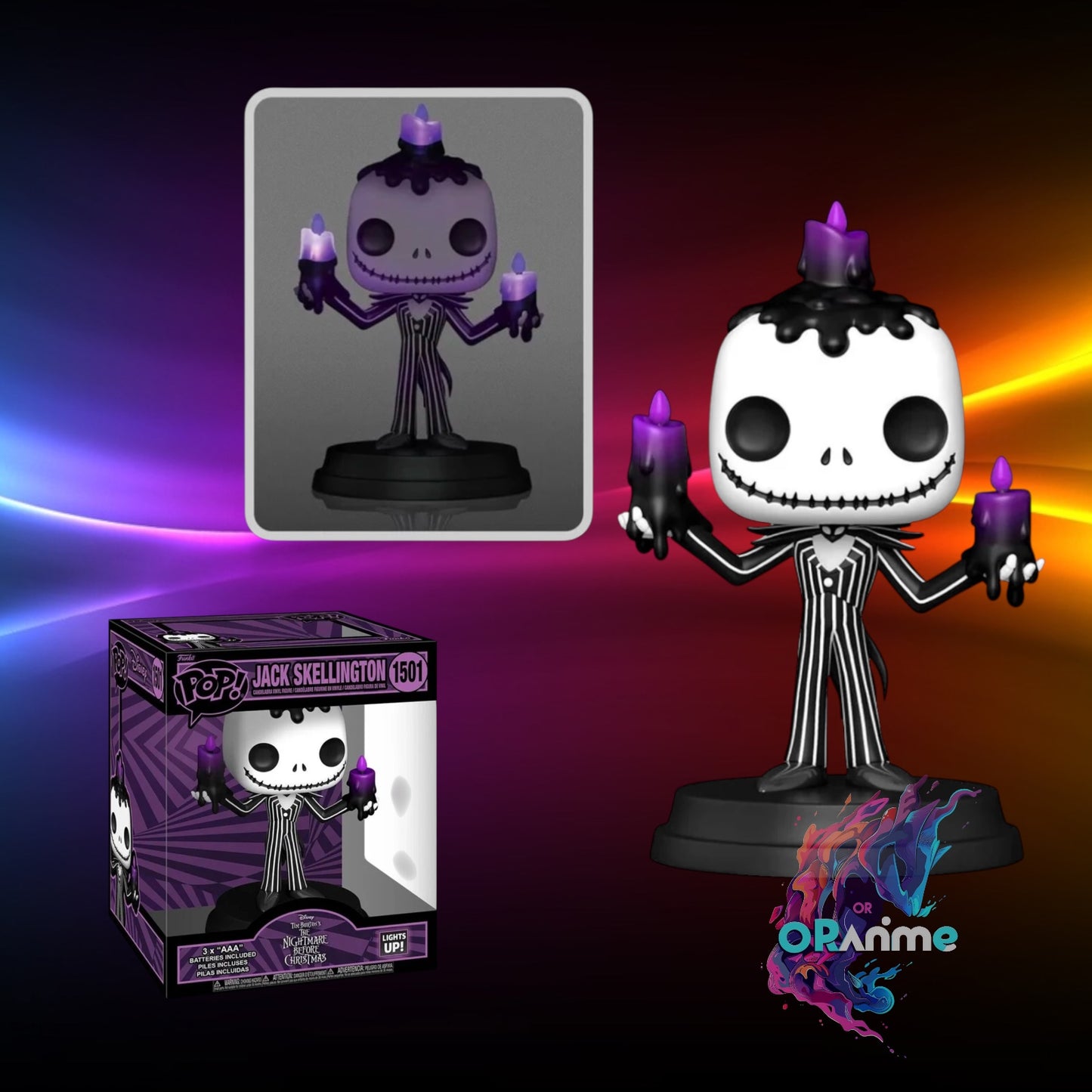 Funko Pop! Halloween Light-Up Super - Jack Skellington #1504