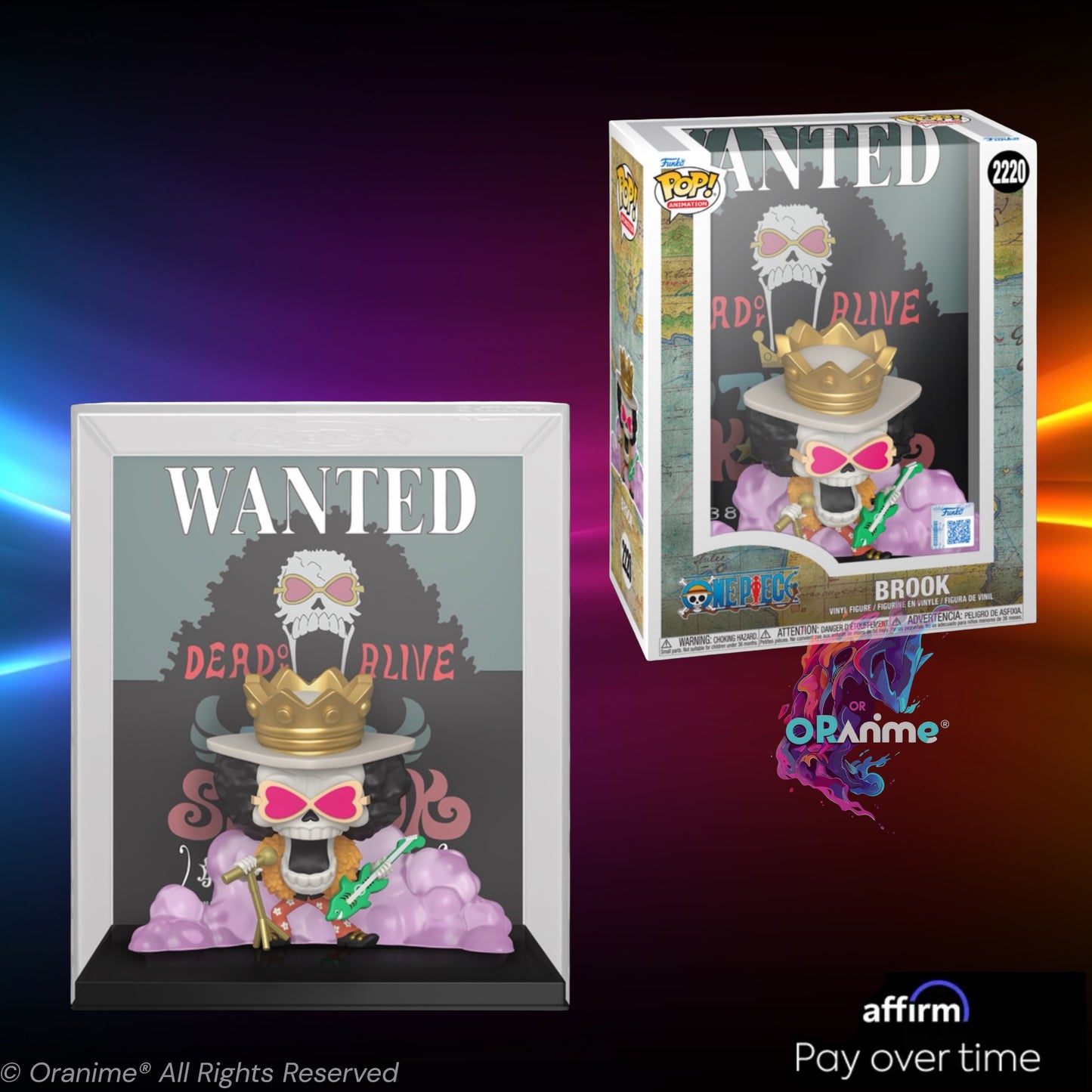 Funko Pop Wanted Poster One Piece Brook #2020 Exclusive