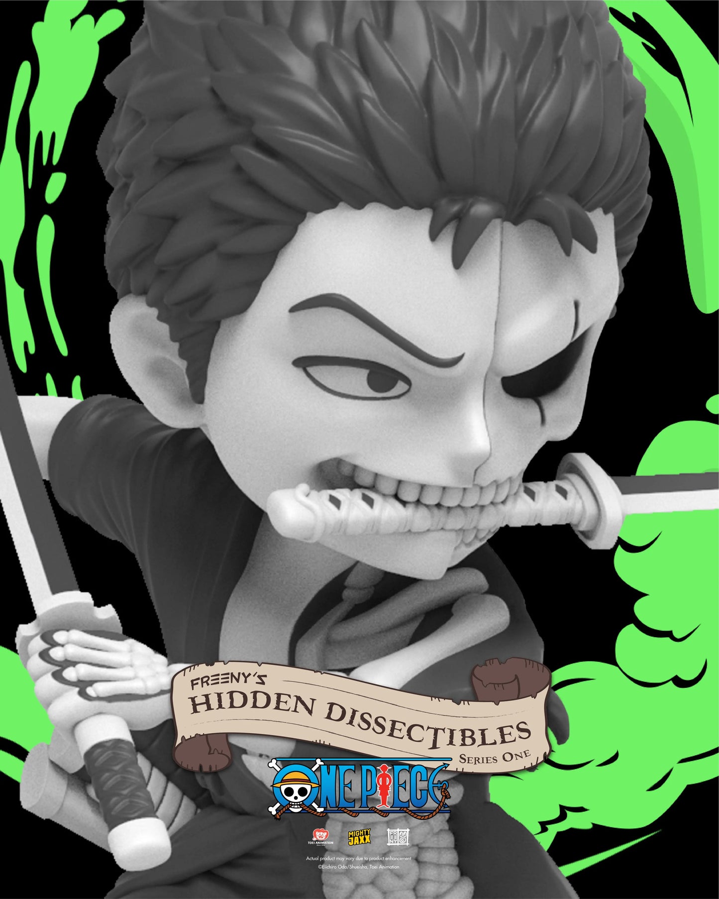 Mighty Jaxx - Freeny's Hidden Dissectibles: One Piece S1 - 1 Blind Box Figure