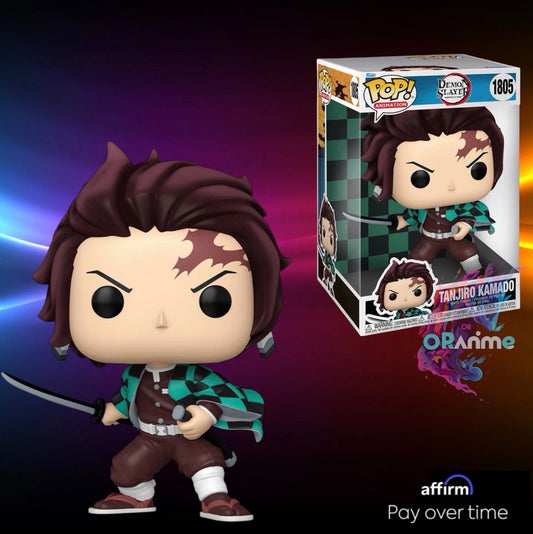 Funko Pop Demon Slayer Tanjiro Kamado #1805 Jumbo 10-Inch