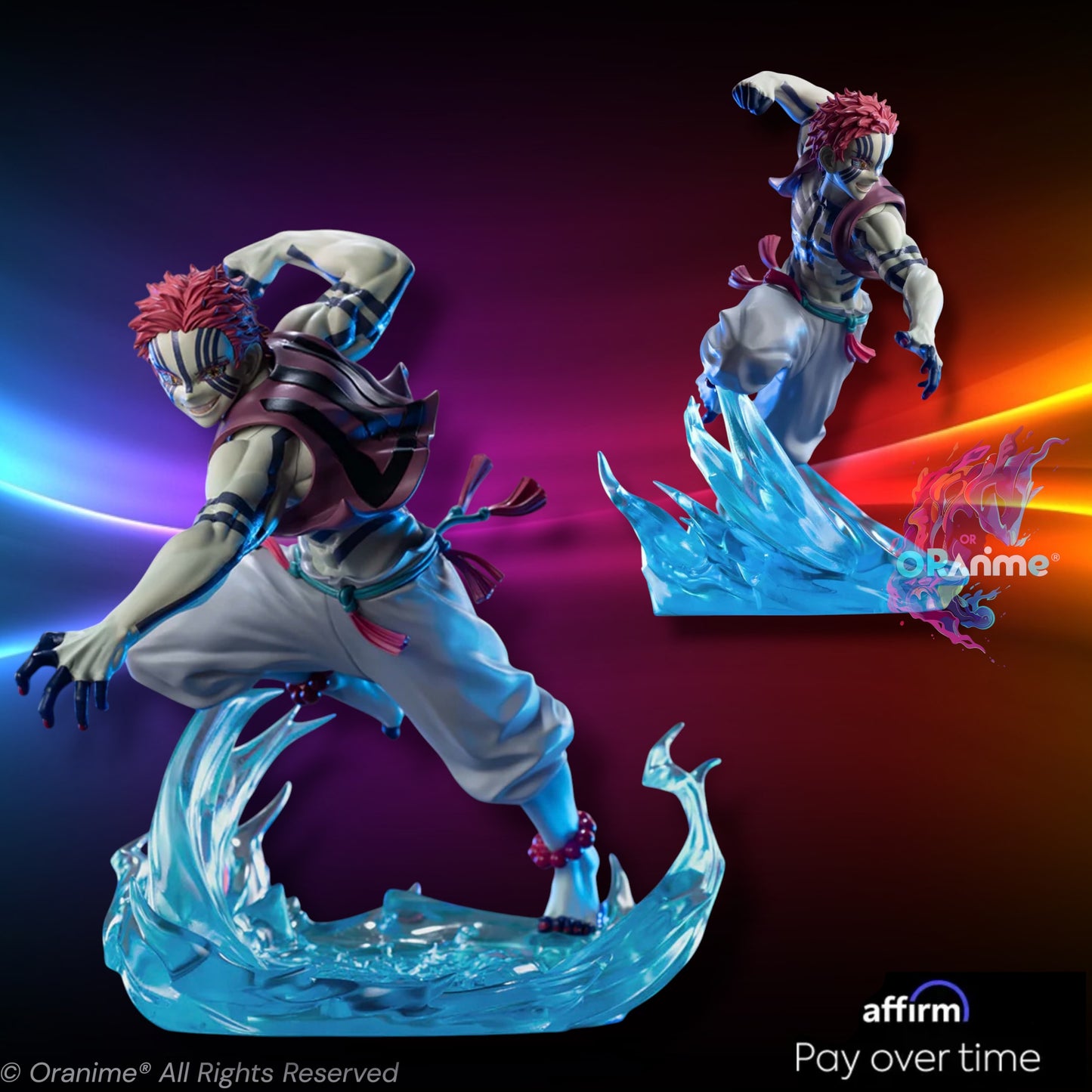 Sega XrossLink Anime Demon Slayer: Kimetsu no Yaiba Akaza Statue