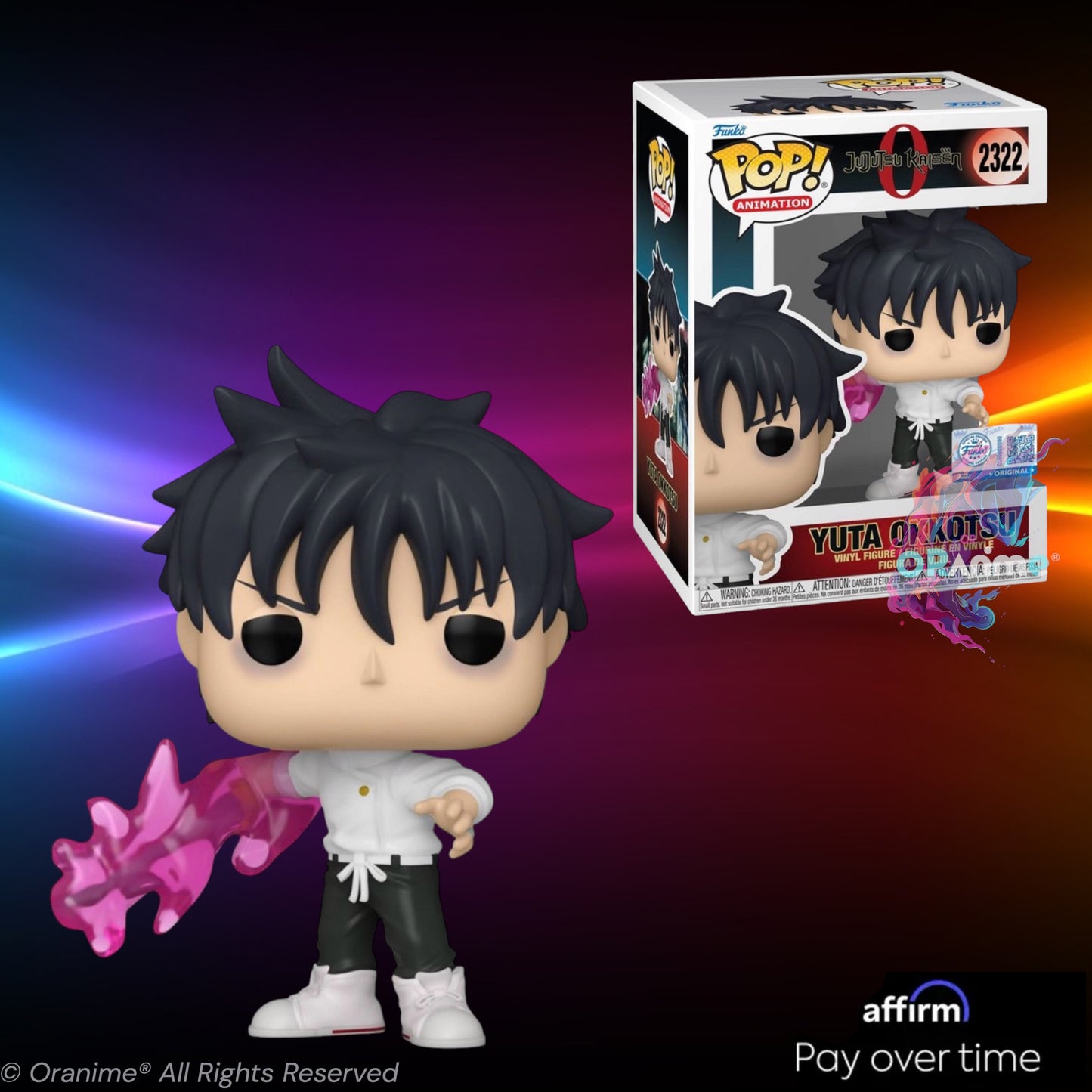 Funko Pop! Jujutsu Kaisen 0 Yuta Okkotsu #2322 Exclusive