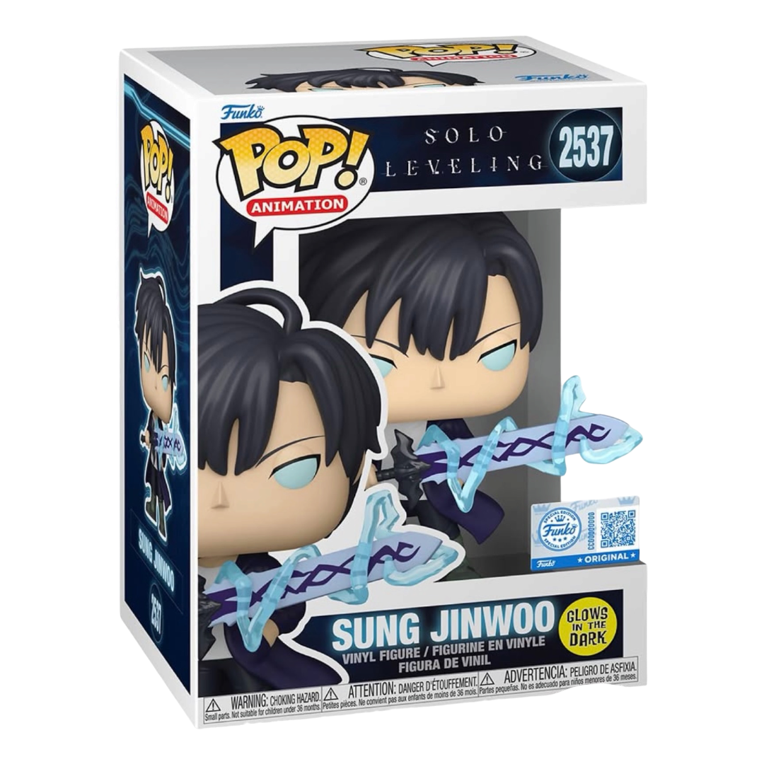 Funko Pop Solo Leveling Sung Jinwoo #2537 Glow In The Dark Exclusive *PRE-ORDER*