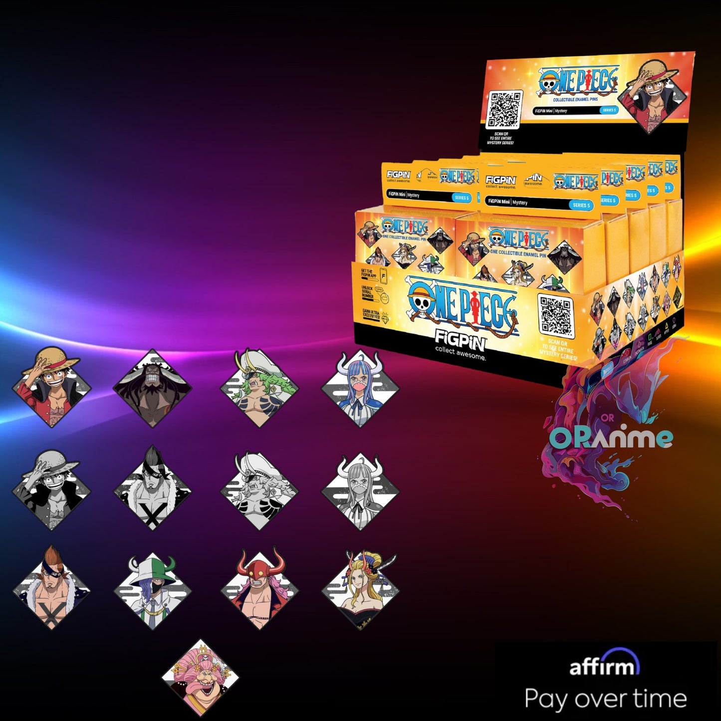 FiGPiN - Mystery Mini Pin Series 5 - One Piece - Case of 10 Mystery Enamel Pins