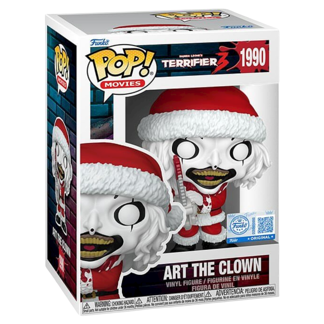 Funko Pop Terrifier 3 Art the Clown with Chainsaw Bloody #1990 Funko Exclusive