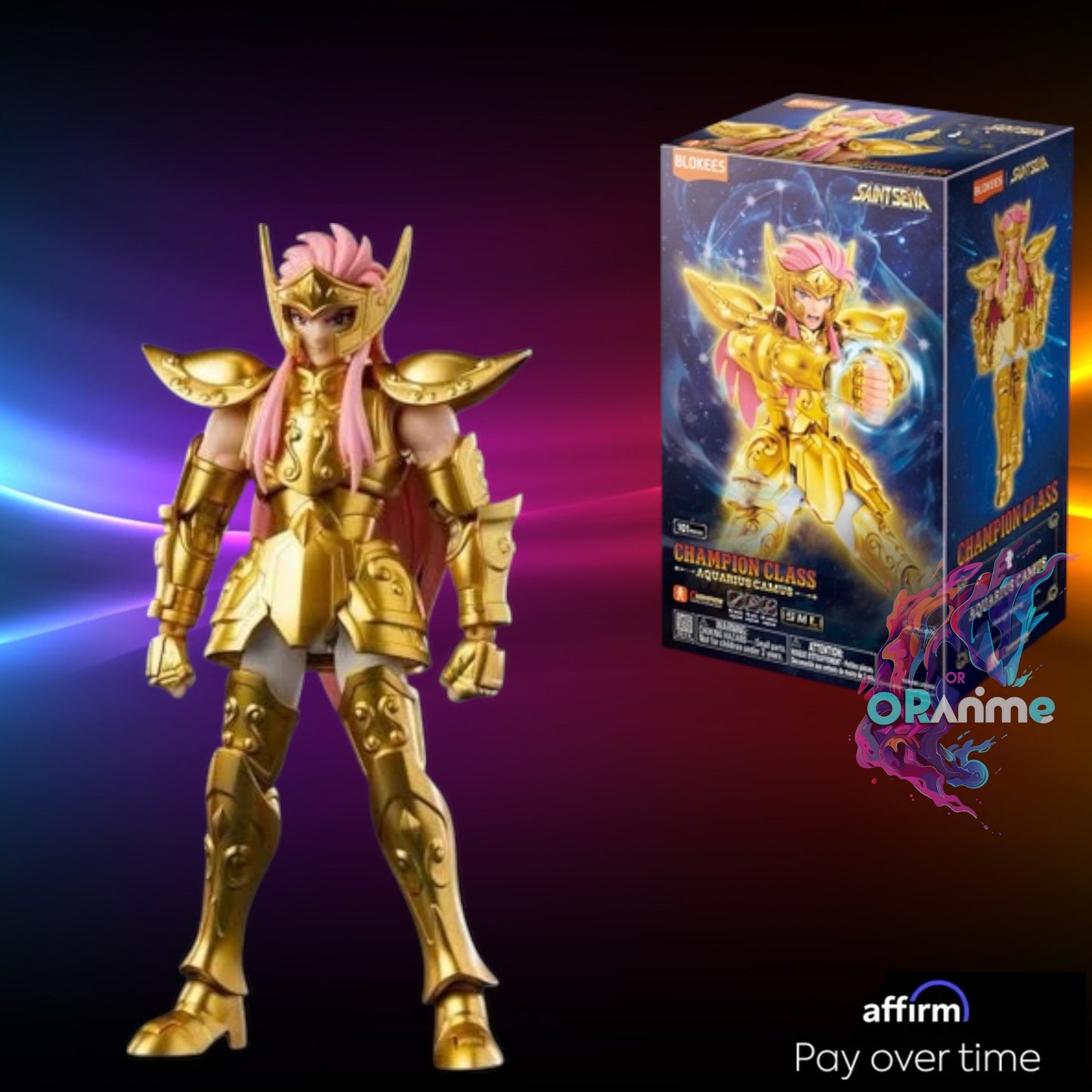 Blokees Saint Seiya Aquarius Camus ♒  Action Figure Champion Class  assemble Model kit