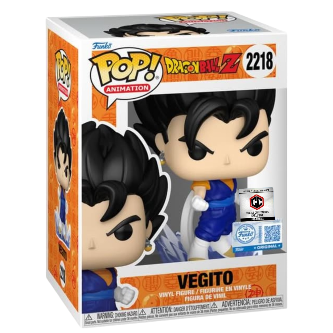 Funko Pop Vegito Dragon Ball Z #2218 PR Sticker Chalice Exclusive