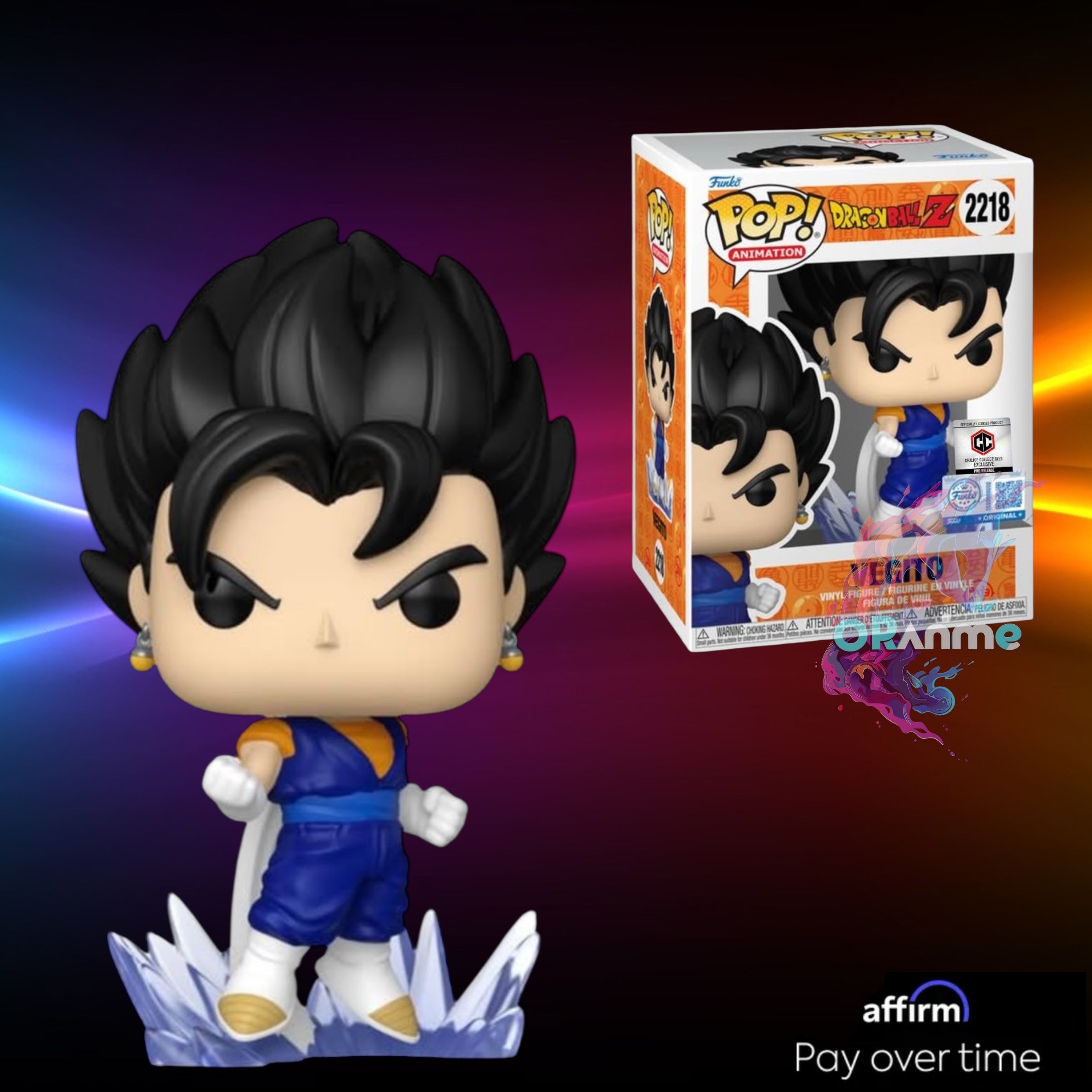 Funko POP! Vegito Dragon Ball Z #2218 PR Sticker Chalice Exclusive *PR ...