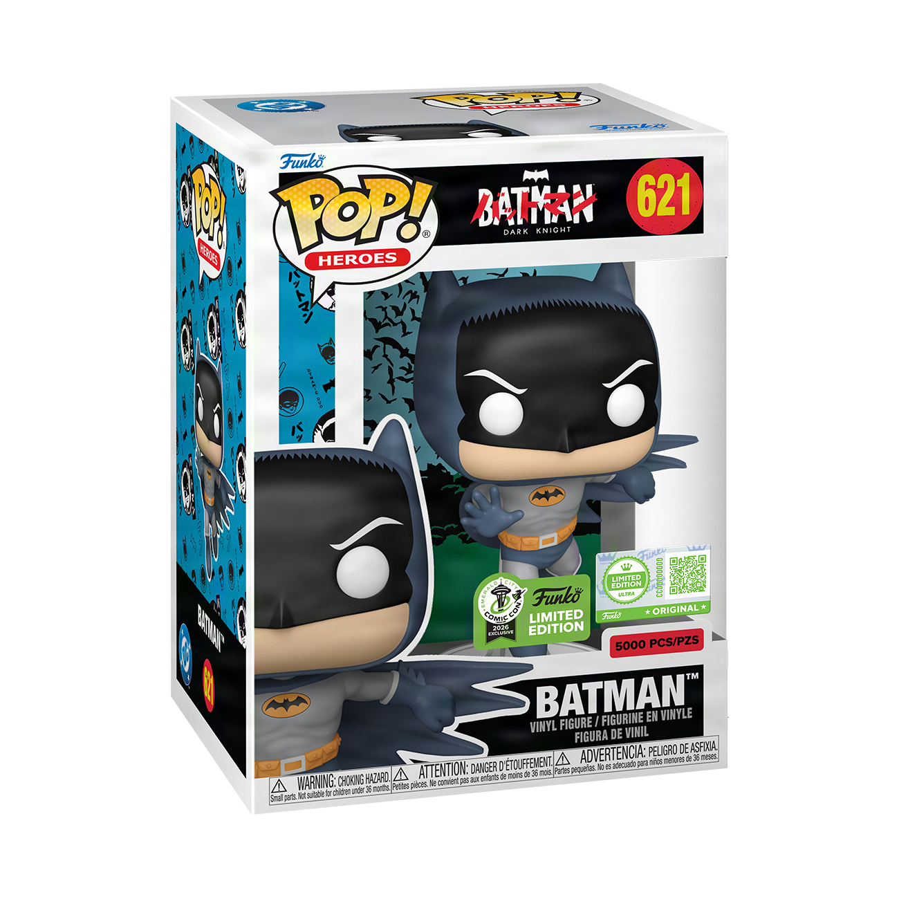 Funko Pop Batman #621 2026 ECCC Convention Sticker LE 5000 Exclusive