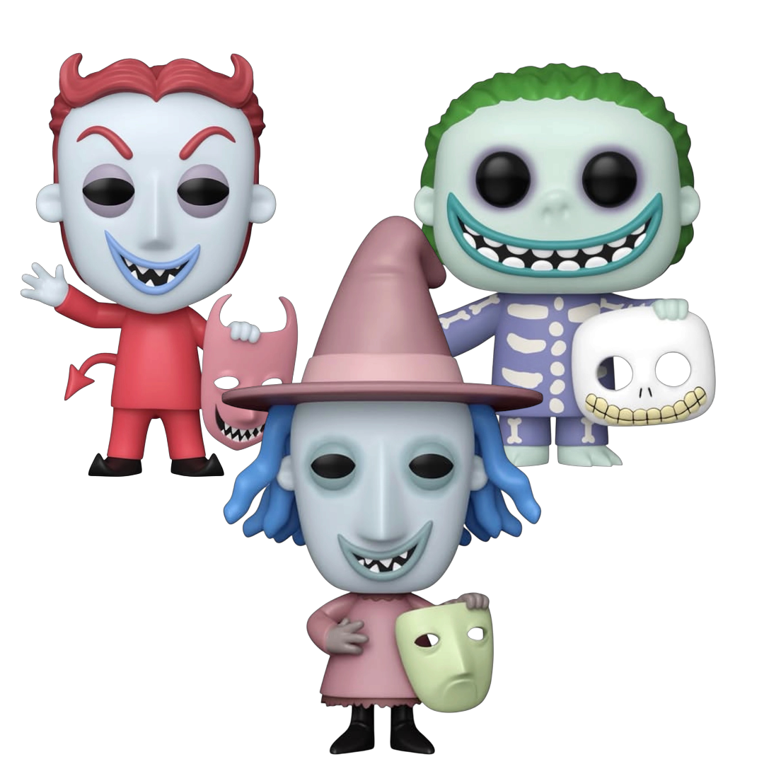 Funko Pop! Disney Nightmare Before Christmas Bundle (Barrel Loch Shock) GITD Exclusive *PRE-ORDER*
