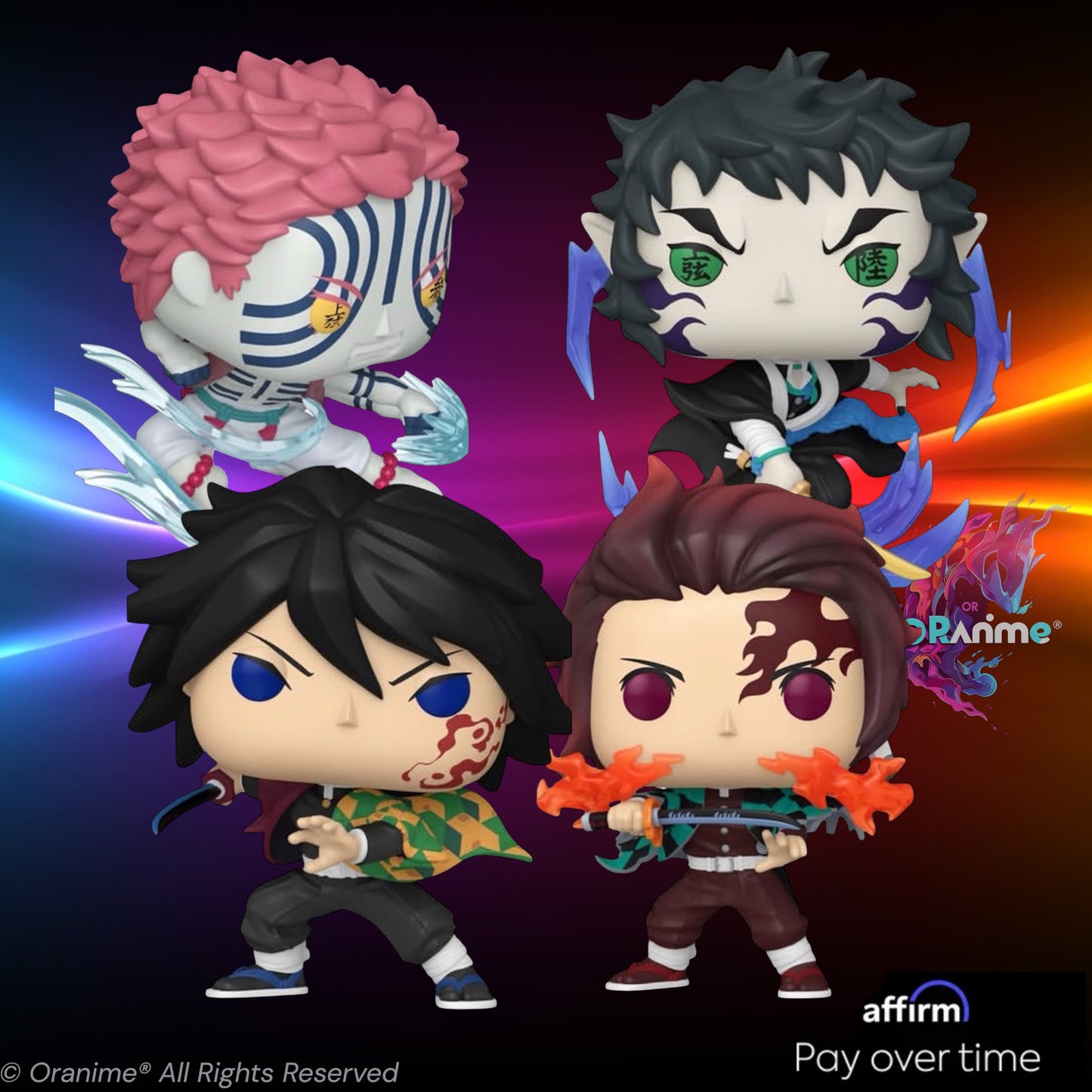 Funko Pop Demon Slayer Bundle (Set of 4) Movie 1 Infinity Castle *PRE-ORDER*