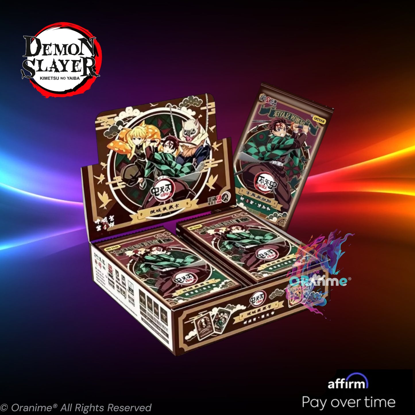 Kayou Demon Slayer: Kimetsu no Yaiba Infinity Castle Movie Edition EN Ver. Collectible Trading Cards Display of 12 Packs *PRE-ORDER*