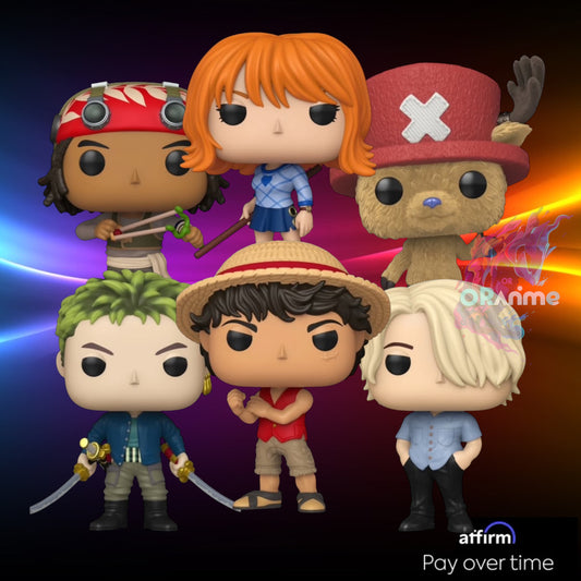 Funko Pop! One Piece Live Action Bundle of 6 Luffy Zoro Sanji Nami Usopp Choper *PRE-ORDER*