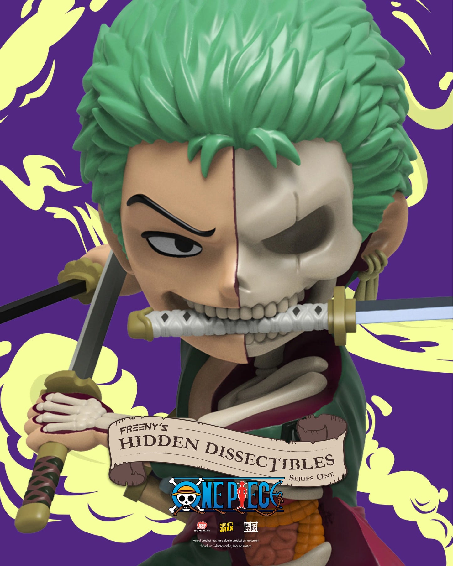 Mighty Jaxx - Freeny's Hidden Dissectibles: One Piece S1 - 1 Blind Box Figure