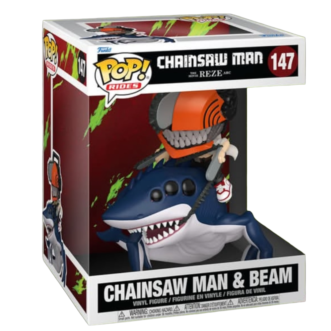 Funko Pop! Ride Deluxe Chainsaw Man: Reze Arc Chainsaw Man and Beam #147 *PRE-ORDER*