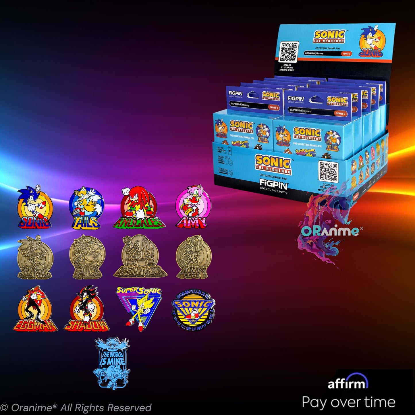 FiGPiN - Mystery Mini Pin Series 3 - Sonic the Hedgehog Enamel Pin *PRE-ORDER*