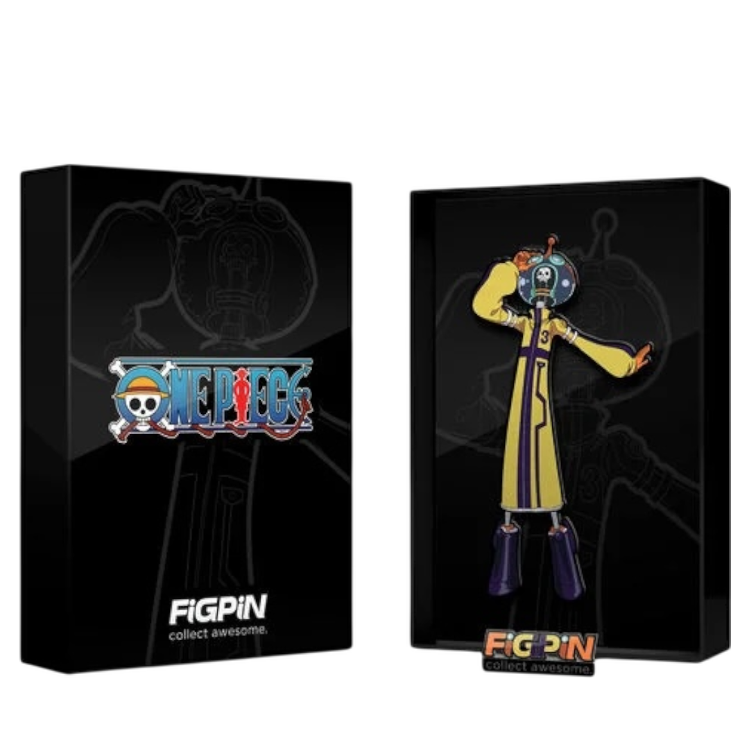 FiGPiN XL One Piece: Brook (X76) + LOGO PIN (LX17) Crunchyroll Exclusive  LE 500