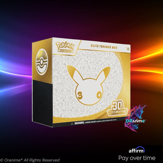 Pokémon TCG: 30th Celebration Anniversary Elite Trainer Box English, Factory Sealed, Official Pokémon TCG Product.