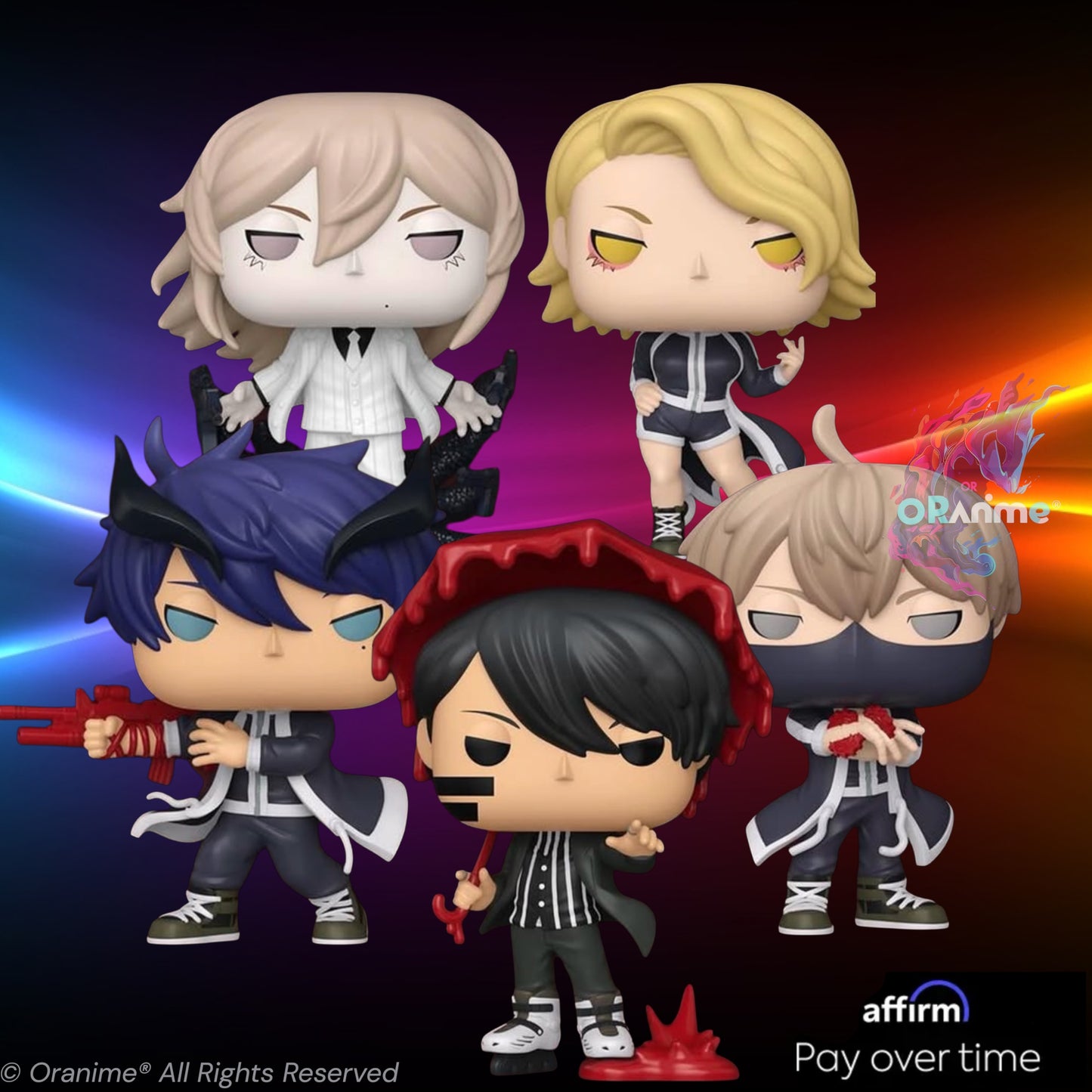 Funko Pop! Tougen Anki Jin Kuina Mikado Naito Mudano Shiki Bundle of 5 *PRE-ORDER*