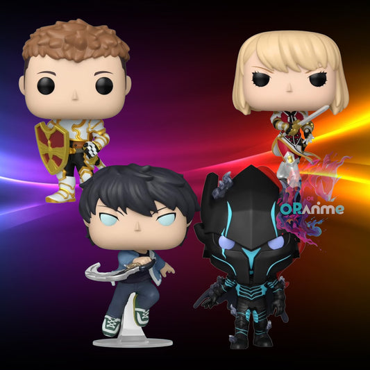 Funko Pop Solo Leveling Bundle Sung Jinwoo, Igris, Chae Haein & Yoo Jinho Set of 4