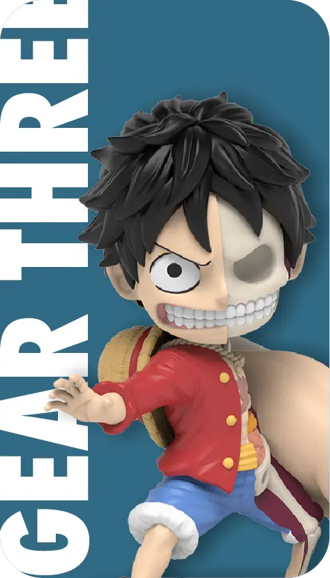 Mighty Jaxx - Freeny's Hidden Dissectibles: One Piece - Luffy’s Gears Edition - 1 Blind Box Figure