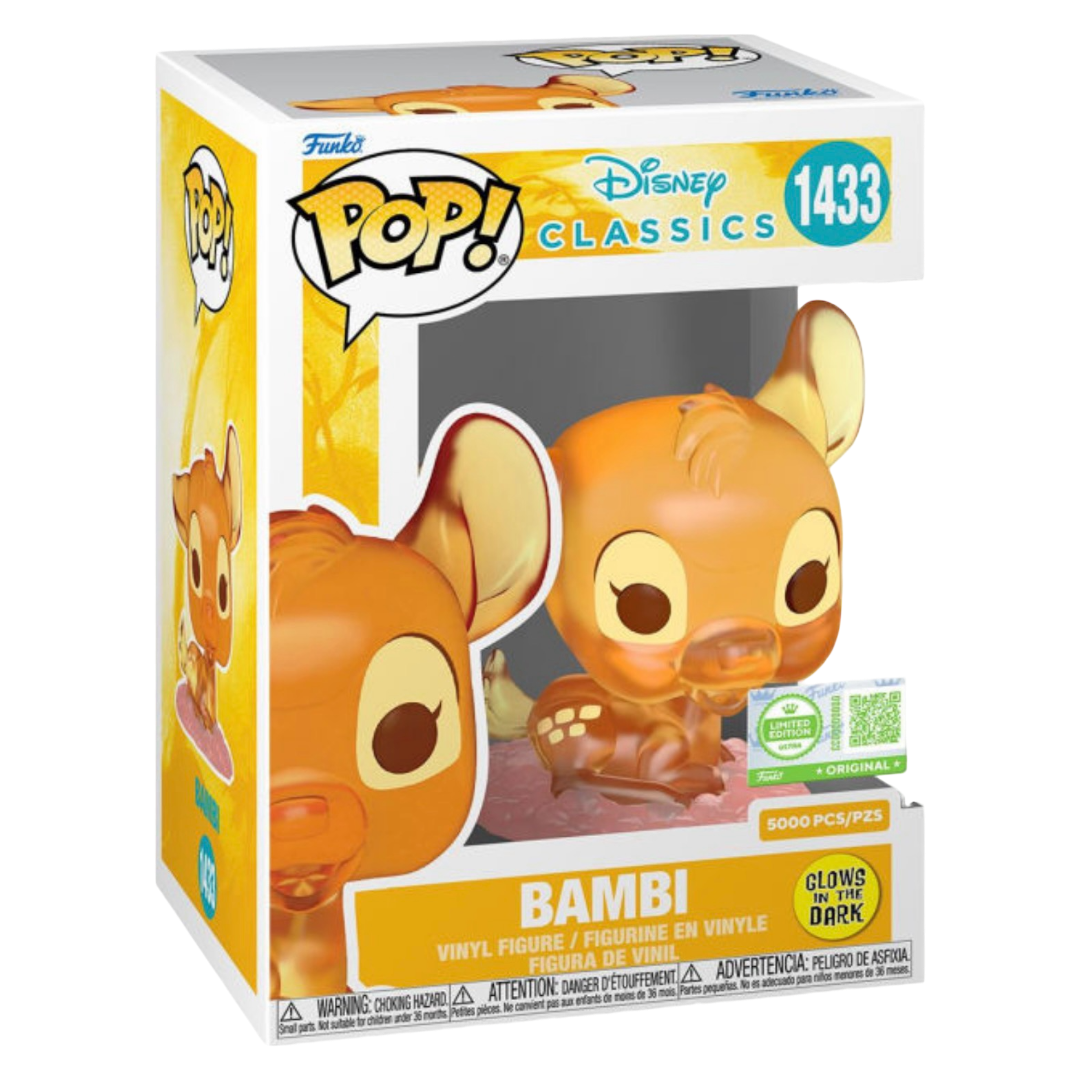 Funko Pop Ultra: Disney, Bambi Glow in the Dark Limited Edition 5000 Pcs Barnes & Noble Exclusive
