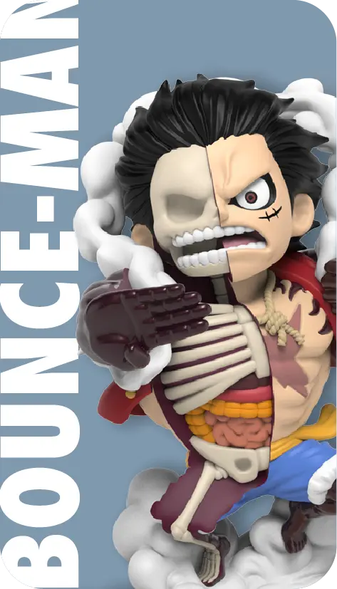 Mighty Jaxx - Freeny's Hidden Dissectibles: One Piece - Luffy’s Gears Edition - 1 Blind Box Figure