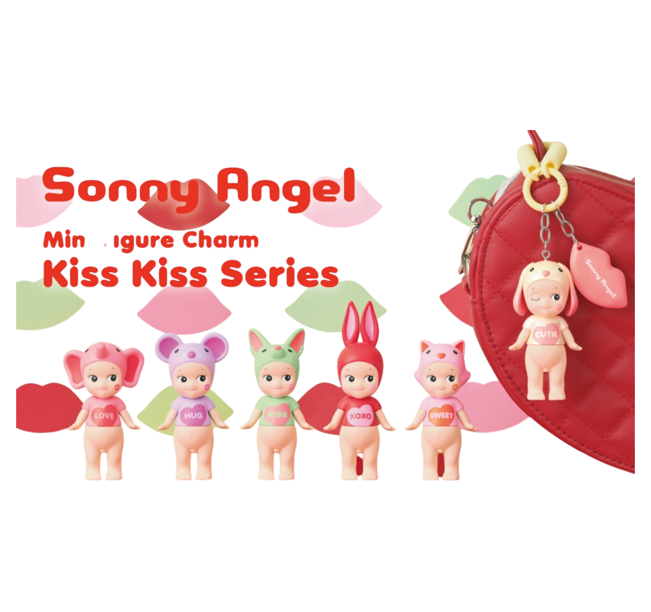 Sonny Angel -  Kiss Kiss Series Keychain, 1 Blind Box