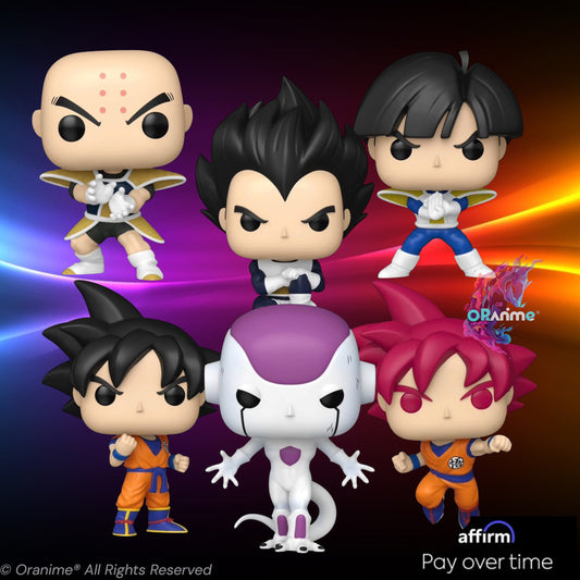Funko Pop Dragon Ball Z (Frizea Saga) Vegeta Krillin Frizea Son Goku Son Gohan SSG Goku Bundle *PRE-ORDER*