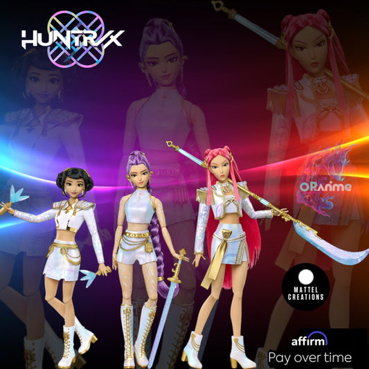 HUNTR/X Rumi, Mira, Zoey “What It Sounds Like” 3-Pack Mattel Creations  *PRE-ORDER*