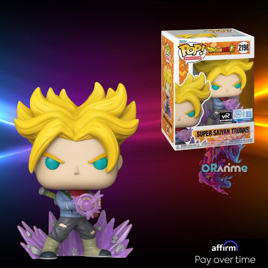 Funko Pop! Dragon Ball Super: Super Saiyan Trunks #2198 PR VRare Exclusive *PRE-ORDER*