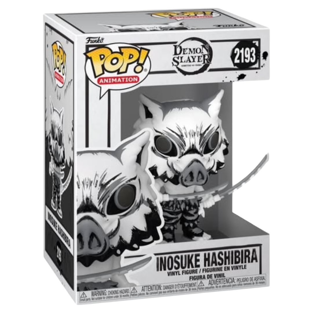 Funko Pop Demon Slayer Sumi-Ink Tanjiro, Nezuko, Inosuke, Zenitsu, Rengoku Set of 5 *PRE-ORDER*